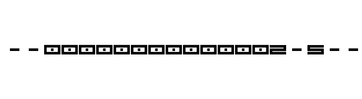 --squarepusherv2-5-- Font