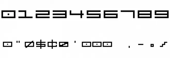 --squarepusherv2-- Font Alte caractere