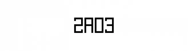 2A03  免费字体下载