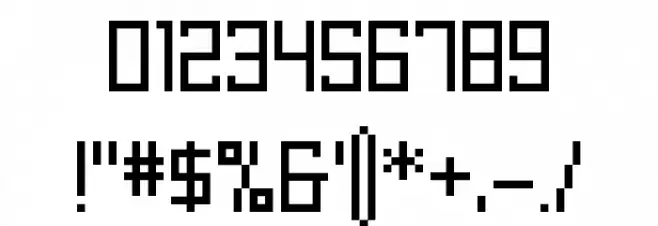 2A03 Font OTHER CHARS