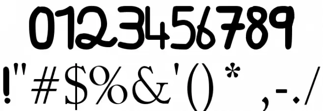 3allamni Font OTHER CHARS