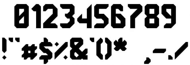 7ABL3 Font OTHER CHARS