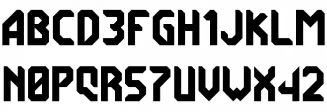 7ABL3 Font UPPERCASE