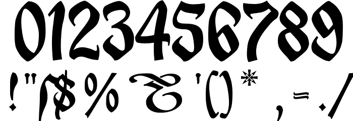 _a e i o u Font OTHER CHARS
