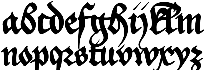 _a e i o u Font LOWERCASE