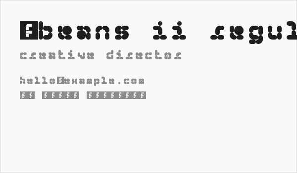 5Beans II Regular Business Card