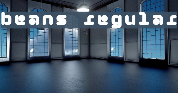 5Beans Regular Font examples