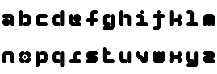 5Beans Regular Font LOWERCASE
