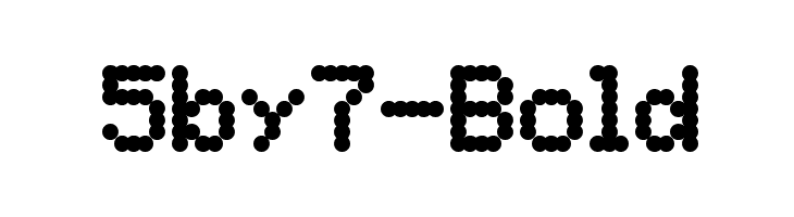 5by7-Bold Font