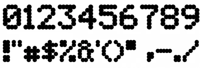 5by7-Bold Font OTHER CHARS