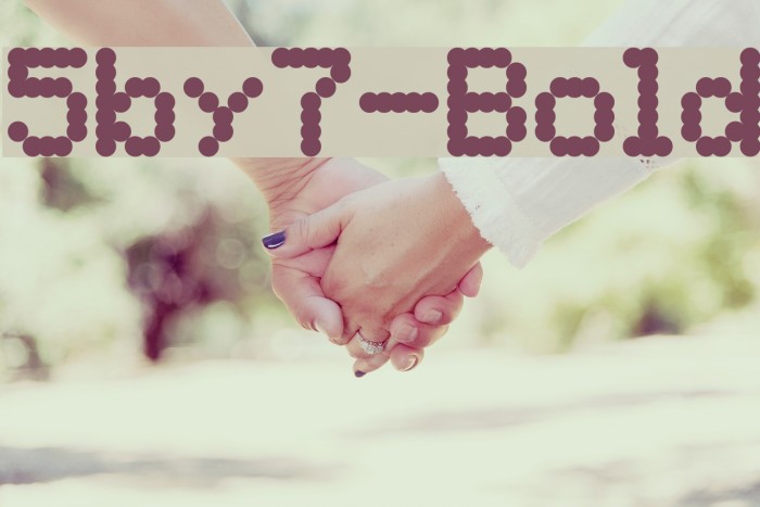 5by7-Bold Font examples
