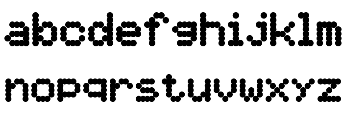 5by7-Bold Font LOWERCASE