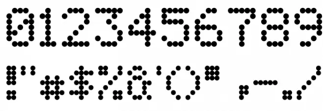 5by7 Font OTHER CHARS