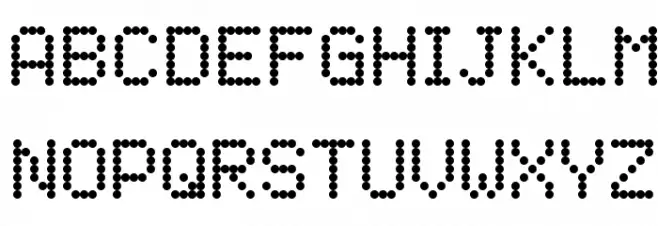 5by7 Font UPPERCASE