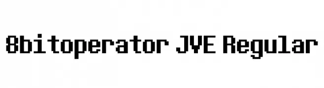 8bitoperator JVE Regular  font caratteri gratis