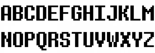 8bitoperator JVE Regular Caratteri MAIUSCOLE