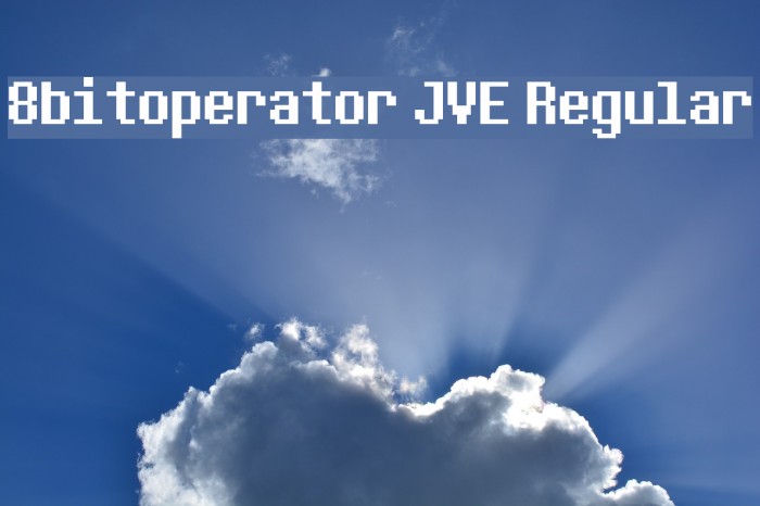 8bitoperator JVE Regular フォント examples