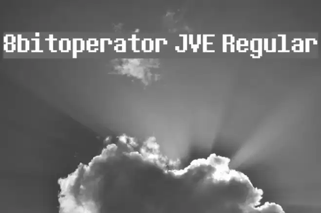 8bitoperator JVE Regular フォント examples