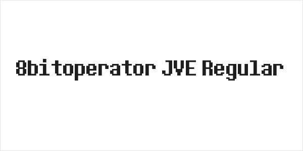 8bitoperator JVE Regular Logo