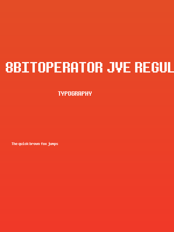 8bitoperator JVE Regular Poster