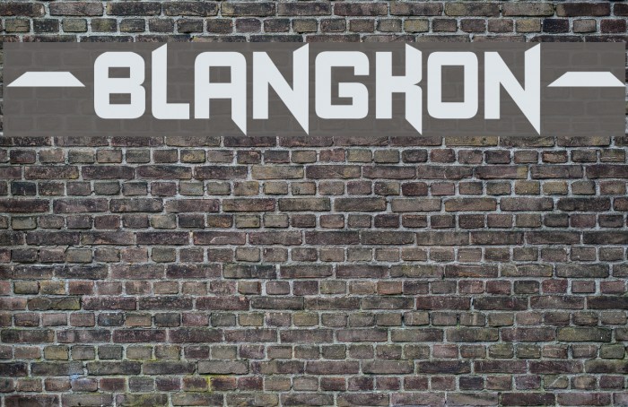 -BLANGKON- Font examples