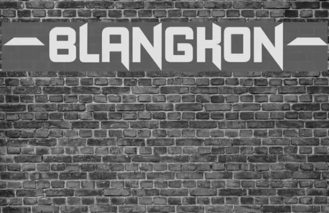 -BLANGKON- Font examples