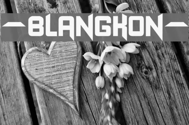-BLANGKON- Font examples