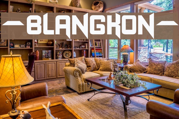 -BLANGKON- Font examples