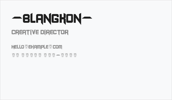 -BLANGKON- Business Card