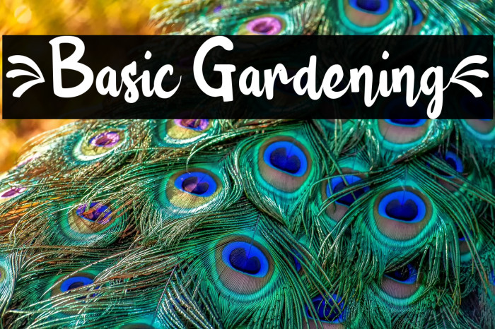 {Basic Gardening} Example 1