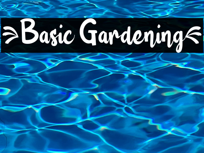 {Basic Gardening} Example 2