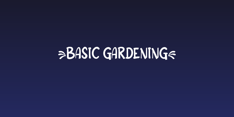 {Basic Gardening} Social Header