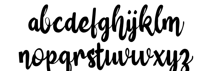 {Basic Gardening} Font LOWERCASE