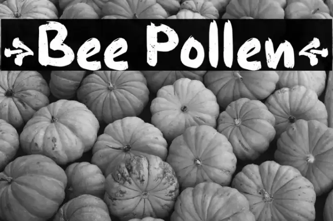 {Bee Pollen} Font examples