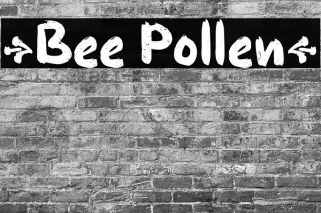 {Bee Pollen} Font examples