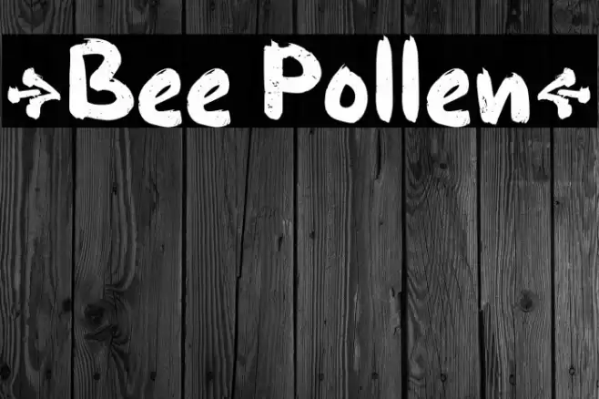 {Bee Pollen} Font examples