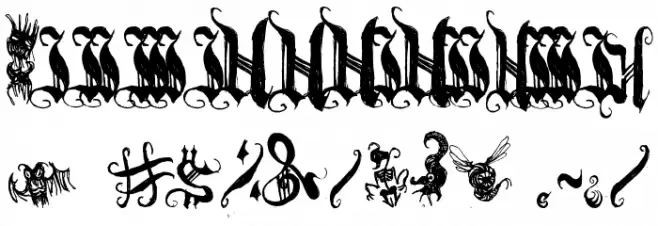 [BichOGothic] Fonte OUTROS PERSONAGENS