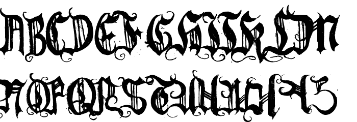 [BichOGothic] Шрифта ВЕРХНИЙ