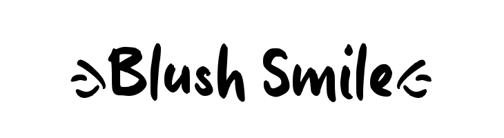 }Blush Smile{  नि: शुल्क फ़ॉन्ट्स डाउनलोड