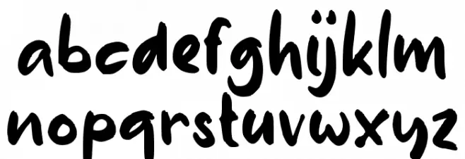 }Blush Smile{ フォント 小文字