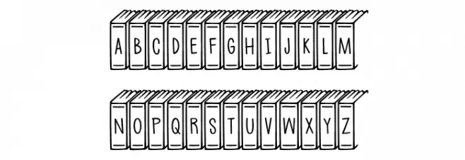 (Book+Ends) Schriftart Groß