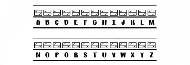 (Bus-words) Шрифта ВЕРХНИЙ