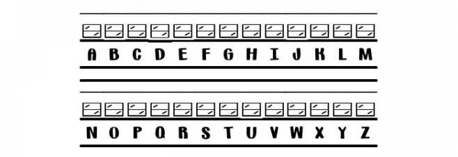 (Bus-words) Font Litere mici