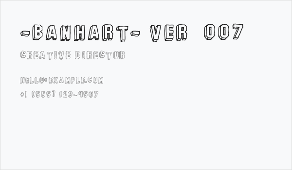 -banhart- ver  007 Business Card