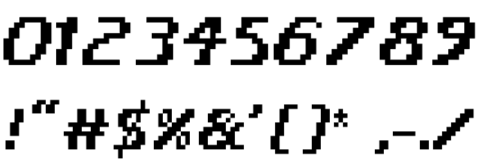 2Credits Font OTHER CHARS