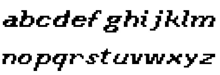 2Credits Font LOWERCASE