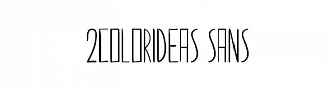 2colorideas sans  免费字体下载
