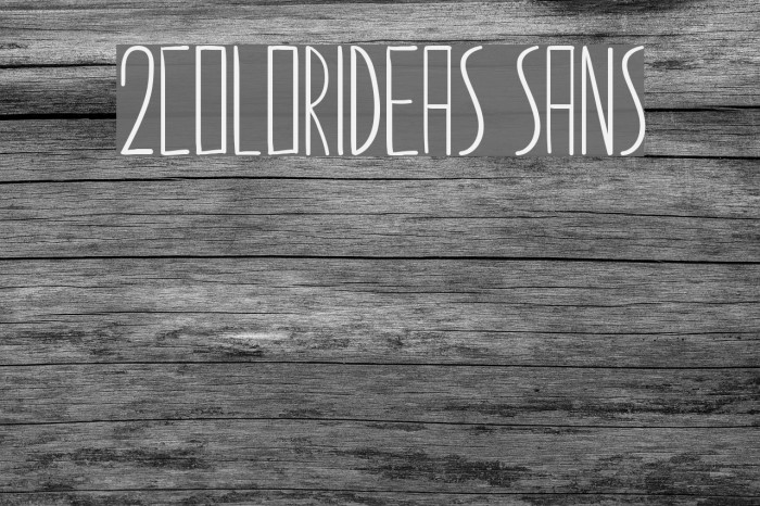 2colorideas sans Font examples