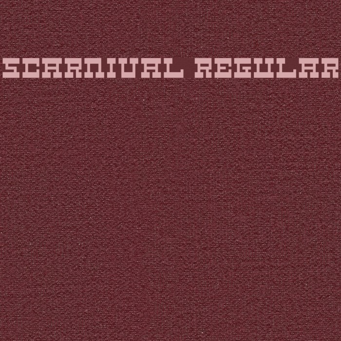 5Carnival Regular Font examples