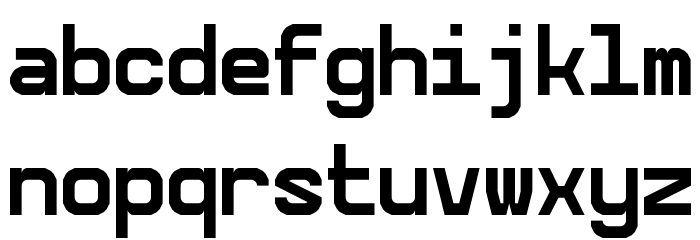 5Ceta Mono Regular Font LOWERCASE